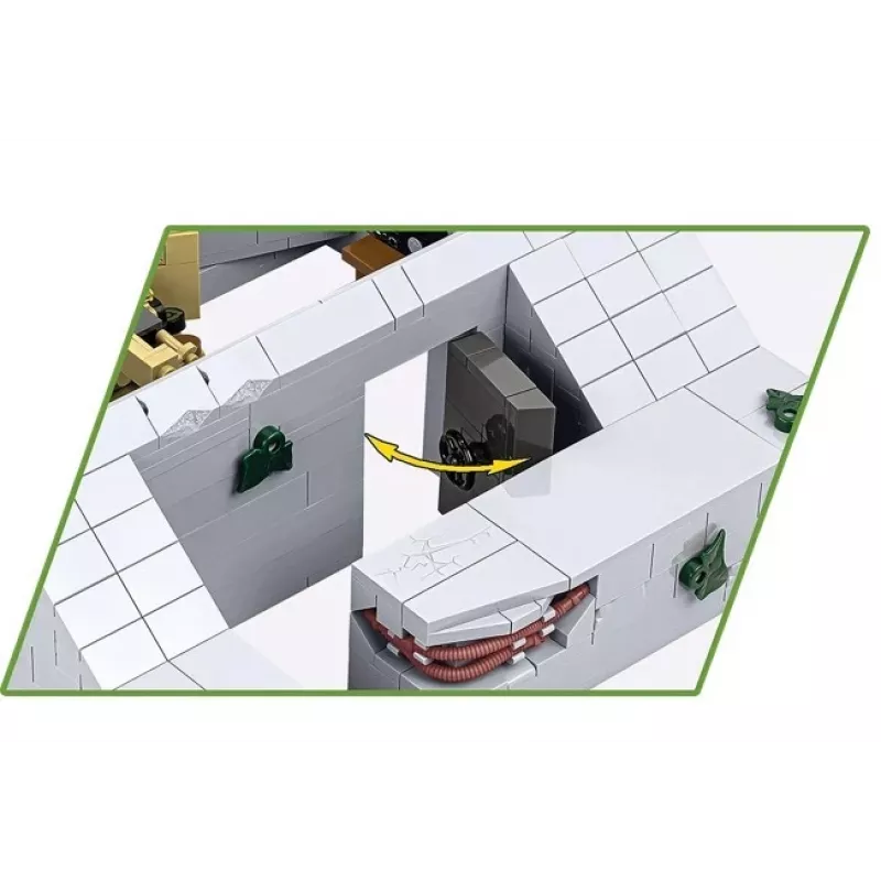 Konstruktoru komplekts Cobi Vācu bunkurs Regelbau 667/642 modelis COBI-3136 – detalizēts klucīšu komplekts