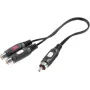 SpeaKa Professional RCA Audio Y-adapteris [1x RCA spraudnis - 2x RCA ligzda] melns (SP-7869820)