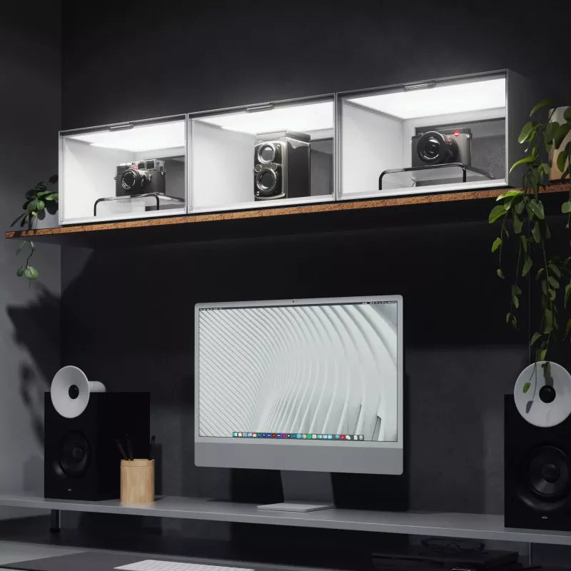 Viedais LED displeja panelis Nanoleaf X Fantaqi EXPO SQFX01K02-4WT — modulārs dekoratīvā apgaismojuma paneļu komplekts