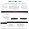 USB-C dokstacija, trīskāršs displejs - 4K HDMI un DP, VGA, USB 3.2 Gen 1, USB-A/C centrmezgls, GbE, 100 W PD uzlāde