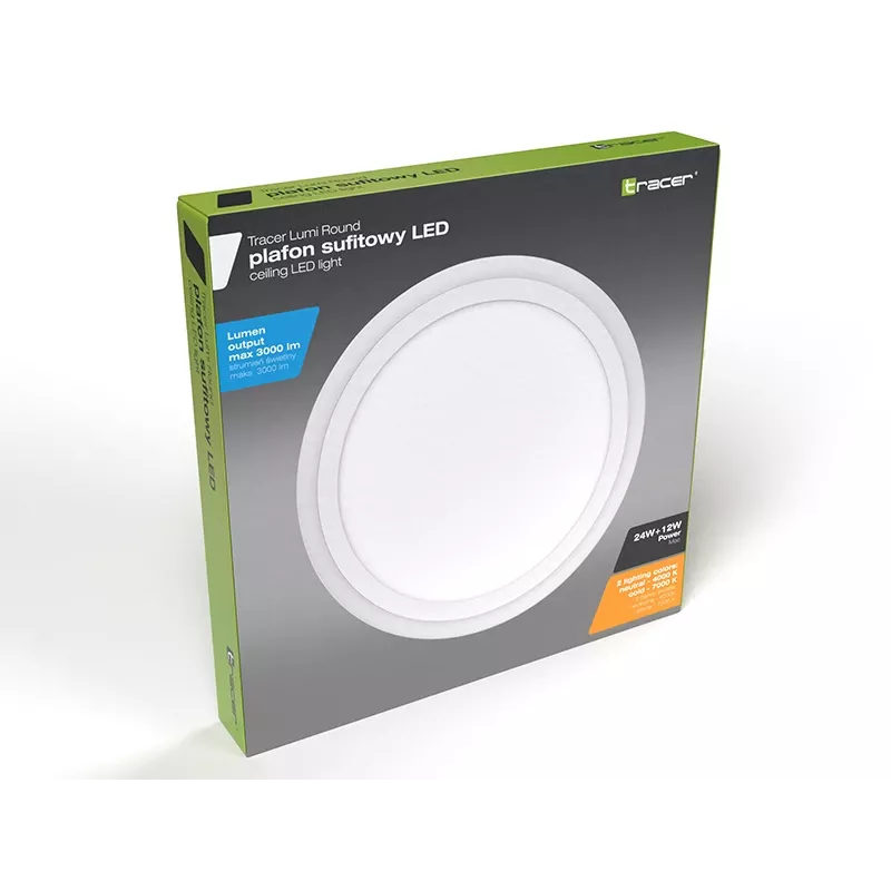 Griestu gaismeklis TRACER TRAOSW47320 LED apaļš 18W 3000K