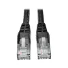 Eaton Tripp Lite Series Cat6 Gigabit Snagless Molded (UTP) Ethernet kabelis (RJ45 M/M), PoE, melns, 5 pēdas (1,52 m) - Savienojuma kabelis - RJ-45 (vīr.) uz RJ-45 (vīr.) - 1,52 m - UTP - CAT 6 - Mou