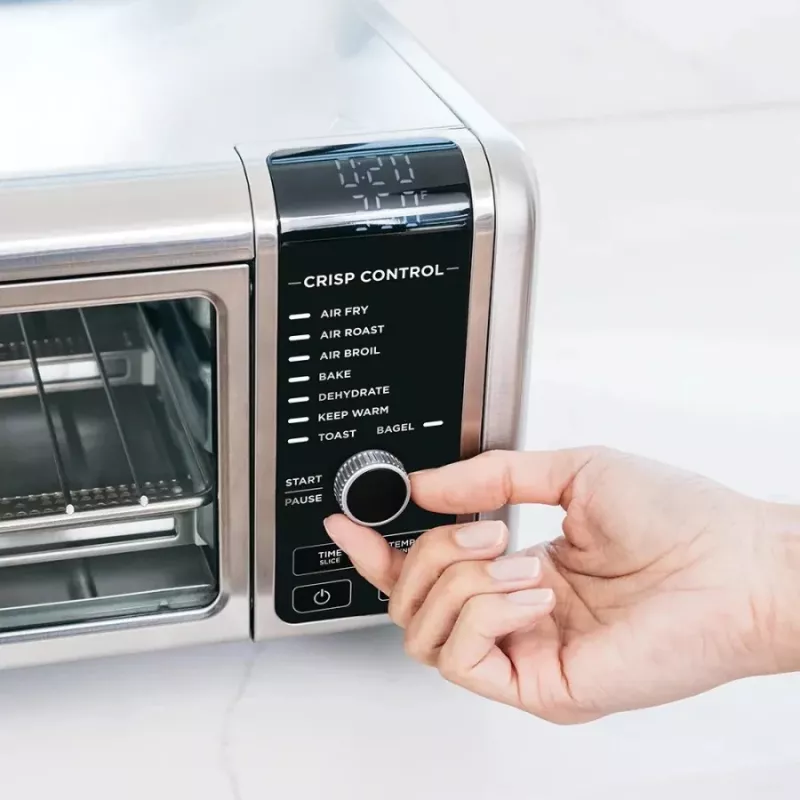 Ninja SP101 Single 10 L brīvstāvoša 2400 W karstā gaisa fritieris melna, nerūsējošais tērauds