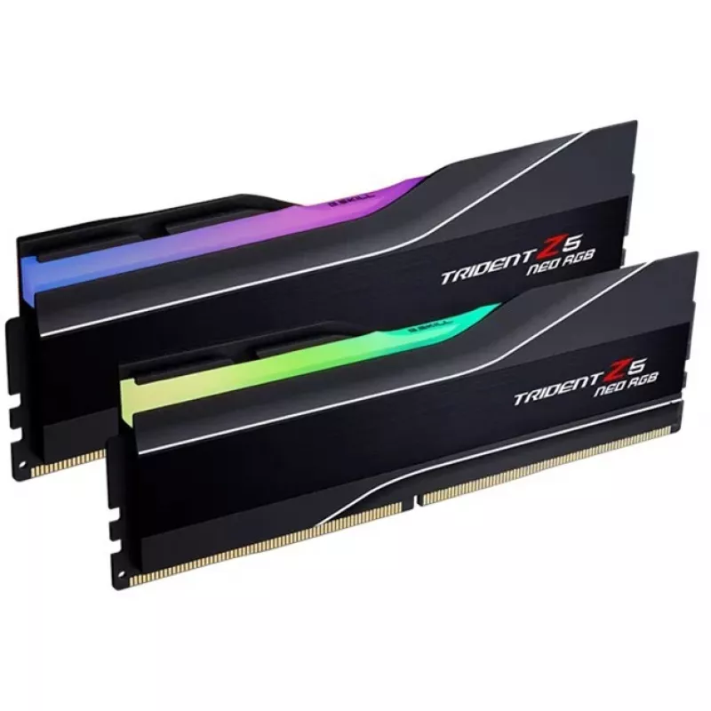 DIMM 64 GB DDR5-6000 (2x 32 GB) Dual-Kit, Arbeitsspeicher schwarz, F5-6000J3238G32GX2-TZ5NR, Trident Z NEO RGB, AMD EXPO