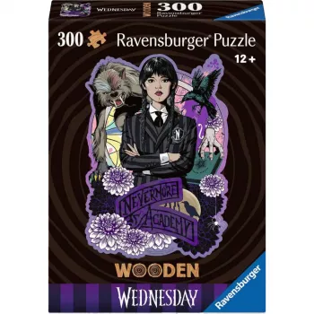 Puzle Ravensburger Wooden Puzzle Wednesday 300 gab., koka detaļas, 300 gab.