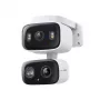 IP drošības kamera TP‑LINK Tapo C246D — 3 MP (2304×1296), 2,8 mm, 107,8° redzes lauks, PTZ divu objektīvu, IP65, Wi‑Fi/Gigabit, microSD līdz 512 GB