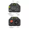 Auto invertors Qoltec Monolith 1200 W Melns 24 V