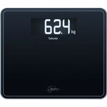 Vannasistabas svari Beurer GS 410 Signature Line — melna stikla virsma, modelis 735.76