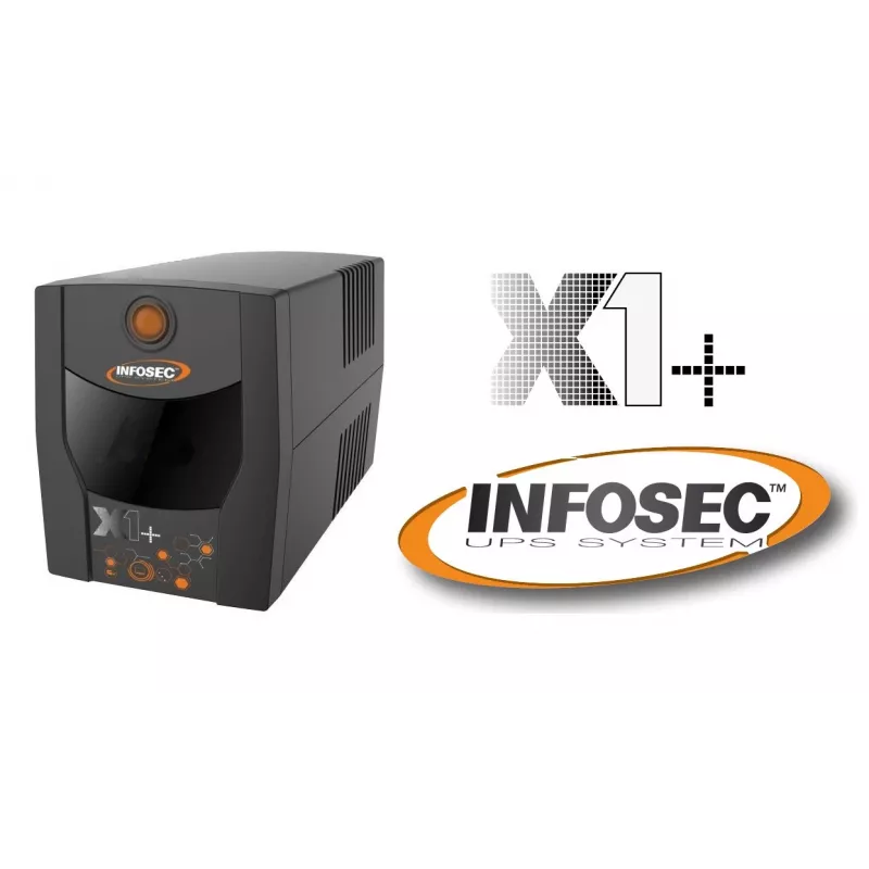 Infosec UPS X1+ 1000 rezerves barošanas avots 1000VA, 500W, 2× FR/Schuko