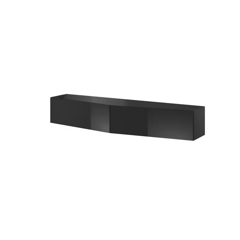 Cama TV statīvs VIGO SLANT 180cm (2x90) melns/melns glancēts