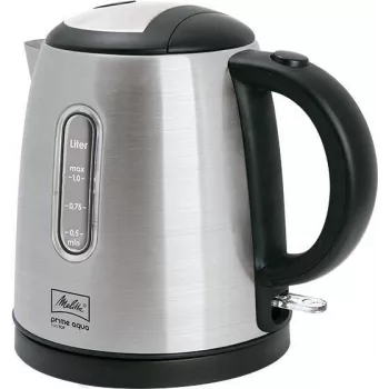 Elektriskā tējkanna Melitta Prime Aqua mini Top 1L 2200W Melna Nerūsējošais tērauds
