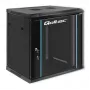19 collu statīva skapis QOLTEC 54464 12U 600x635x450 melns