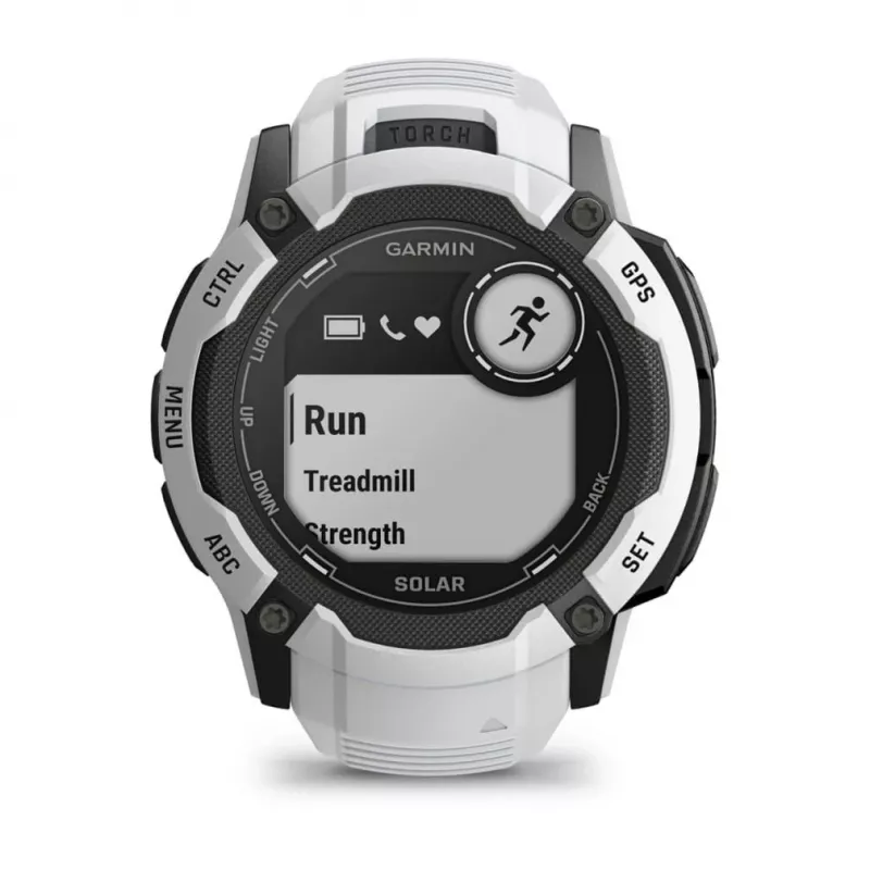 Garmin Instinct 2X Solar 2,79 cm (1,1 inch) MIP 50 mm digitāls 176 x 176 pikseļi skārienjutīgs balts GPS (satelīts)