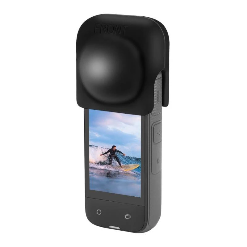 PULUZ silikona objektīva aizsargs Insta360 X4 / X5 (melns)