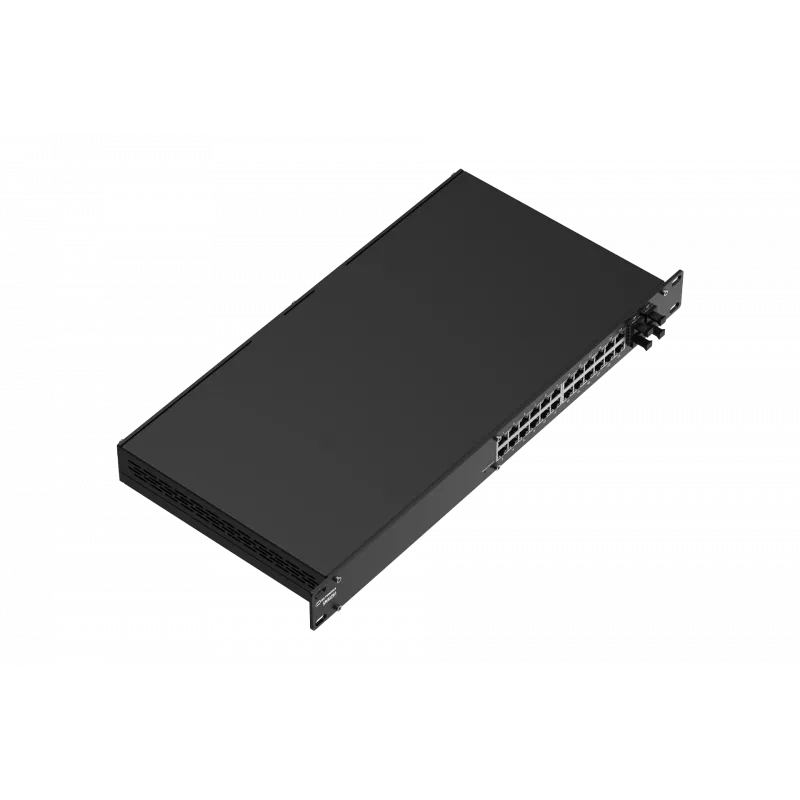 Pārvaldāms Ethernet slēdzis TELTONIKA SWM281 — 24 RJ45 pieslēgvietas, 4 SFP sloti
