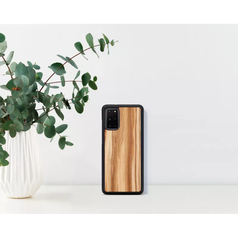 Viedtālruņa maciņš man and wood Galaxy S20+ kapučīno melns – aizsargājošs