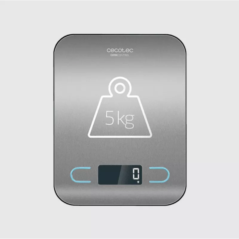 Cecotec virtuves svari | CookControl | Maksimālais svars (ietilpība) 5 kg | Iedaļījums 1 g | Displeja tips LCD