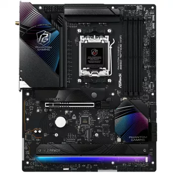 Pamatplate ASRock Phantom Gaming B850 Riptide WiFi — AMD B850, Socket AM5, ATX, DDR5, 4x M.2, Wi‑Fi 7, 2.5Gb LAN