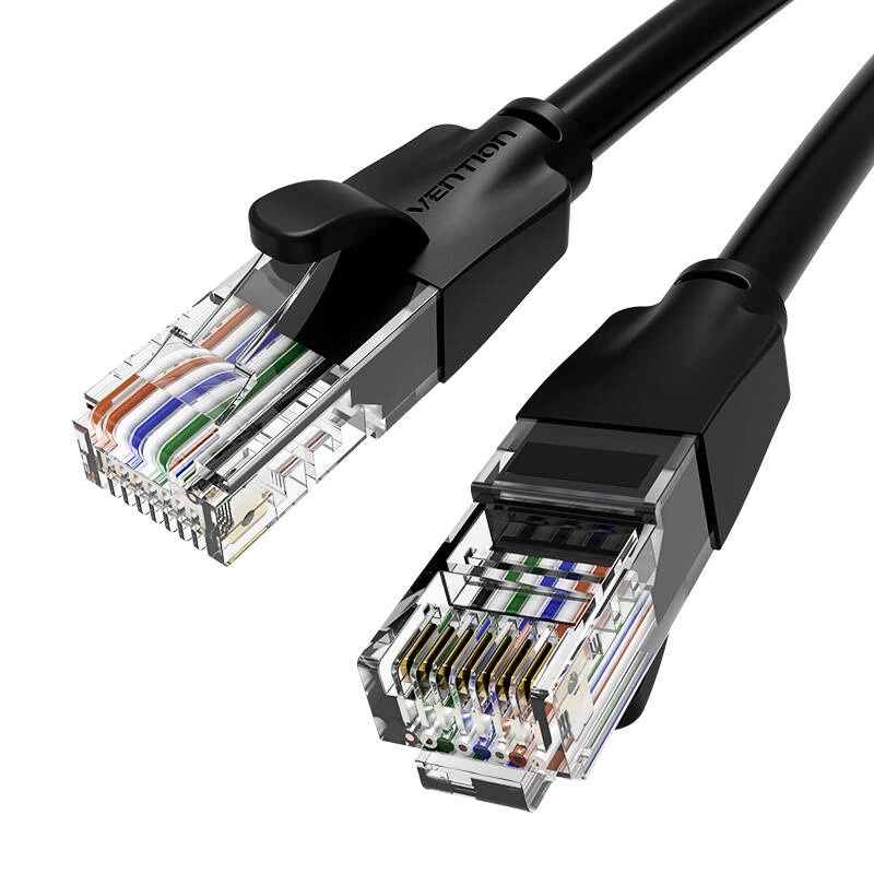 komutācijas kabelis CAT.6 UTP/10M Melns Ibebl Vention