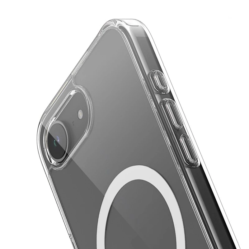 Crong caurspīdīgs MagSafe maciņš iPhone 16e — dzidrs aizsargapvalks, saderīgs ar MagSafe