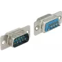 Connector Sub-D 9 pin DELOCK 65881 — zils/sudraba, 31×15×12,5 mm
