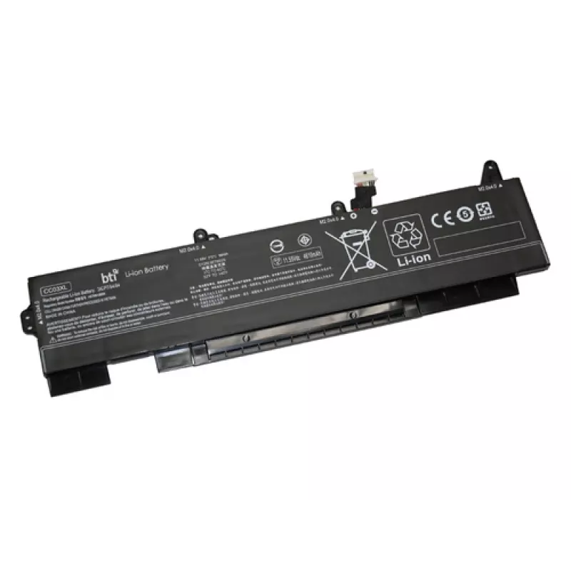 Nomaiņas 3-šūnu klēpjdatora akumulators BTI L77991-005 HP 850 G7 / 855 G7 / 850 G8 / ZBook Firefly 15 G8, 11.55V 5850mAh (68Wh), melns
