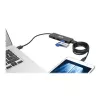 4-Portu īpaši plāns pārnēsājams USB 3.0 SuperSpeed centrmezgls U360-004-plāns