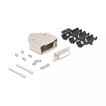 DeLOCK 67133 vadu savienotājs D-Sub 15-pin Sudraba Sievišķais