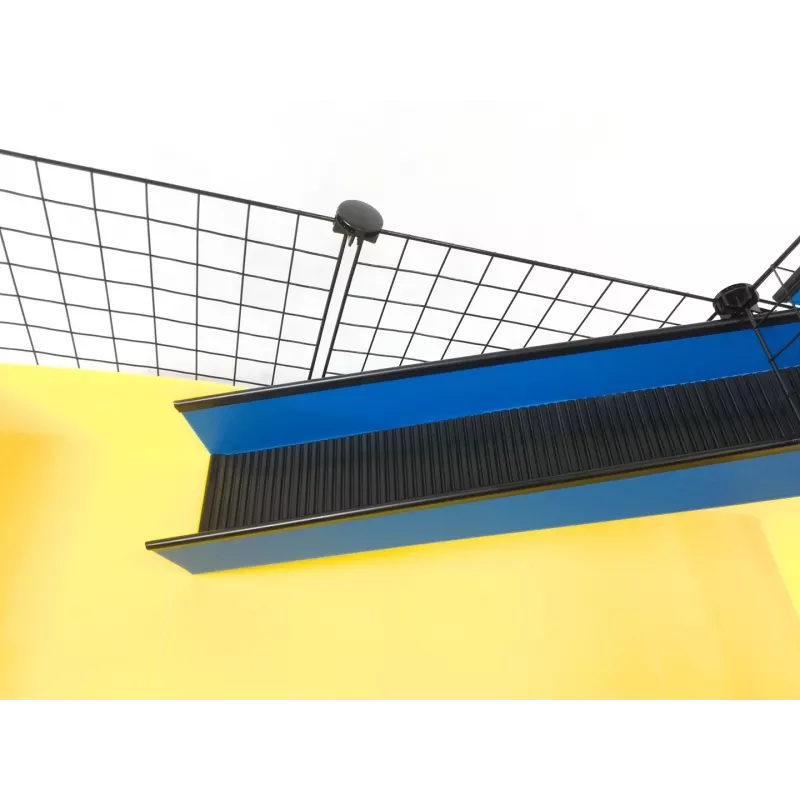 C&C Modular Cage C&C 4x2 ar 2x1 bēniņu un pelēku rampu – c&c modulārs mājdzīvnieku būris jūrascūciņām, 145×75×75 cm, 10 kg