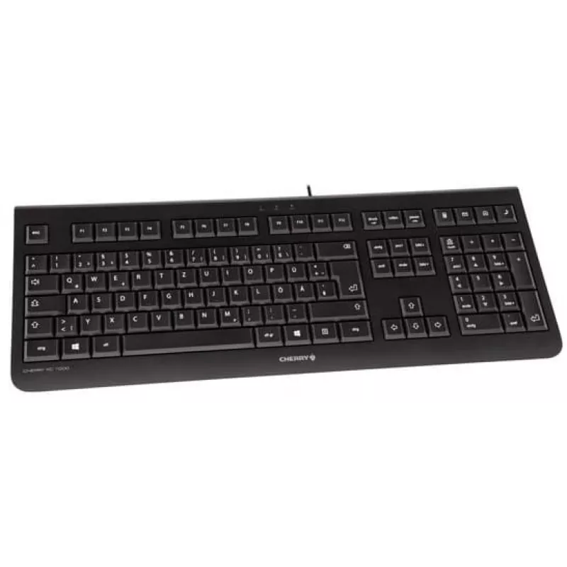 CHERRY KC 1000 tastatūra mājas USB Šveices melna