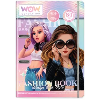 Radošais komplekts Kids Euroswan Fashion Book WoW Generation WOW00054 — rokdarbu komplekts bērniem
