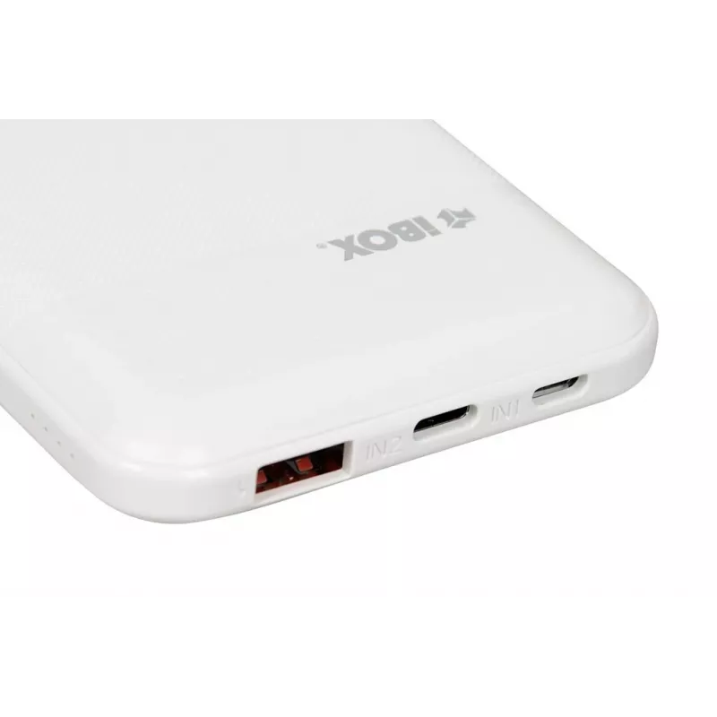 Pārnēsājama ārējā baterija IBOX IPB10 10000 mAh, litija jonu, Quick Charge 3.0, USB-C un USB-A izejas, 20W PD