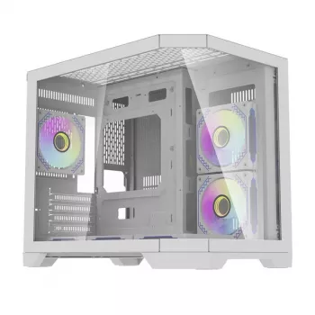 Datora korpuss Darflash FT418 + 6 aRGB ventilatori (balts)