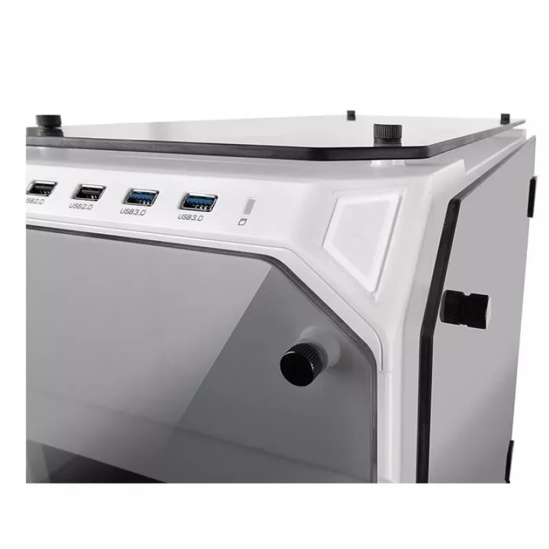Case View 71 Riing rūdīta stikla E-ATX pilna torņa korpuss - Snow Edition