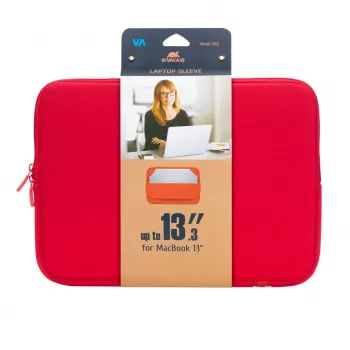 Portatīvā datora futrālis-apvalks Rivacase 5123 33,8 cm (13,3 collas) sarkans