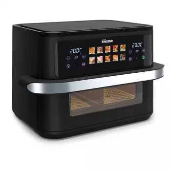 Karstā gaisa fritieris Tristar FR-9078 Double 10 L, 2800 W, skārienjūtīga vadība, LCD, melns/nerūsējošais tērauds