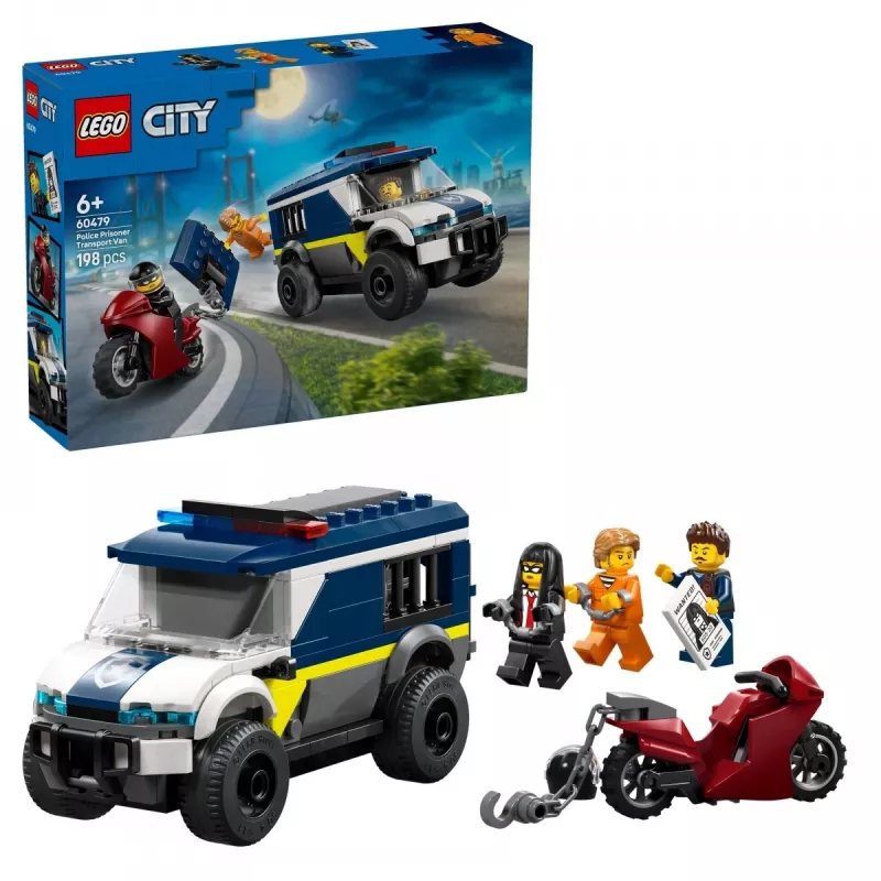 LEGO CITY 60479 Policijas ieslodzīto pārvadāšanas furgons