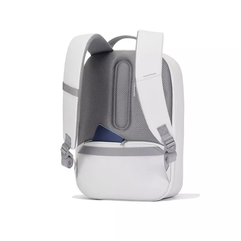 Mugursoma XDDESIGN Bobby Edge pretzagļu balta — 17 l, piemērota 16 collu klēpjdatoram, ūdensizturīga, 1,1 kg