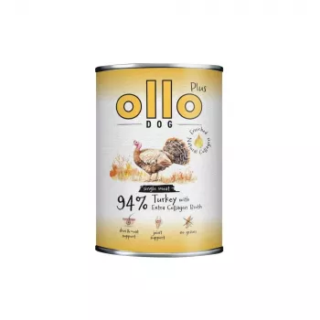 Ollo Plus Kolagen turkey 400g dog food can