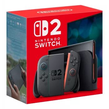 Nintendo Switch 2, Nintendo Switch 2, melns, Analog / Digital, D-pads, Home poga, Menu poga, Jauda poga, Taustiņi, LCD