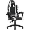 Spēļu krēsls CANYON Core SGCH2 — melns/baltss, ergonomisks dizains, regulējams augstums