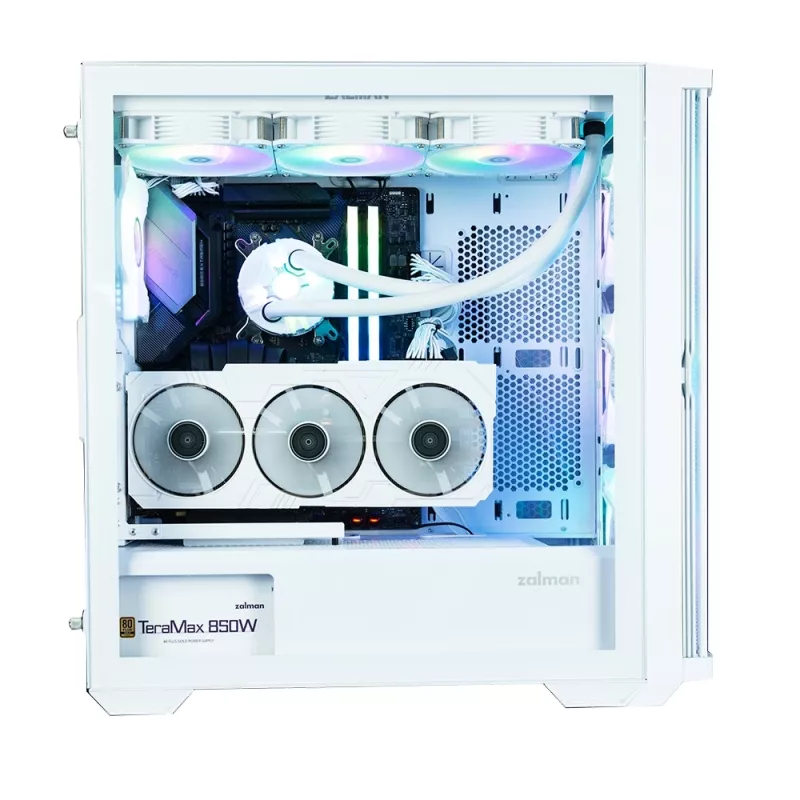 Zalman Z10 DUO ATX ZM-IF120 x4 Balts