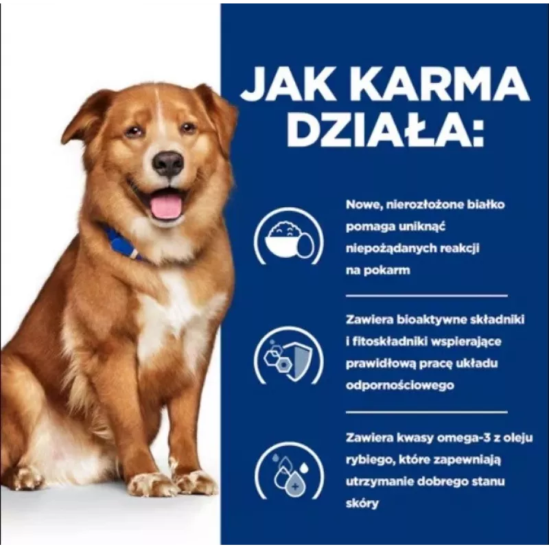 HILL'S Prescription Diet Derm Complete - sausa suņu barība - 1,5kg