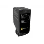 tonera kasete Lexmark 74C20Y0 1000 lapas dzeltena