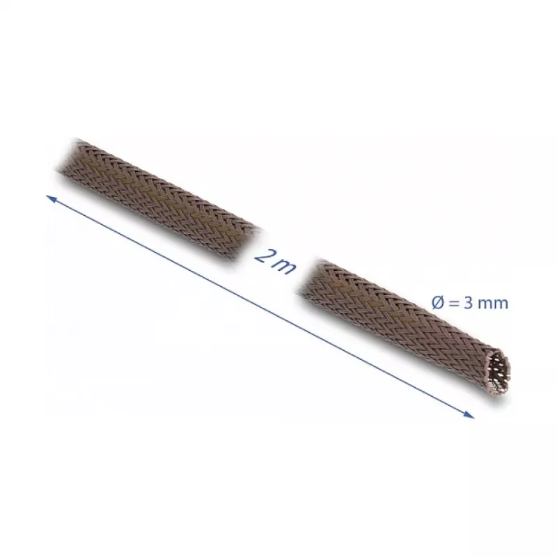 Kabeļu apvalks DeLOCK 20896 Brūns Poliesters 3mm