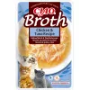 Mitrs kaķu kārums INABA Ciao Broth ar vistu un tunci 40 g — gaļīgs šķidrs našķis paciņā, olbaltumvielas 9,4%, mitrums 88%