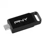 PNY Elite, 128 GB, USB Type-C, 3.2 Gen 1 (3.1 Gen 1), 120 MB/s, Dia, Melna