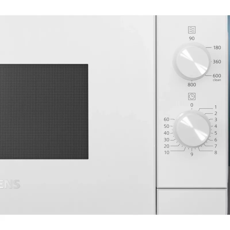 Siemens iQ300 FF020LMW0 mikroviļņu krāsns Balta Solo mikroviļņu krāsns Novietojama uz darba virsmas 20 L 800 W