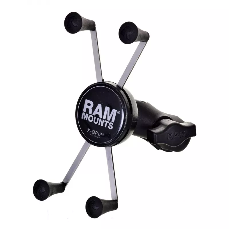 RAM Mounts X-Grip liela tālruņa turētājs ar motocikla dakšas stieņa pamatni