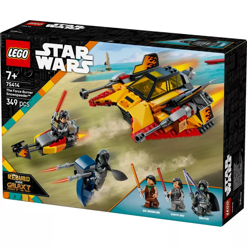 LEGO Star Wars Flame Speeder 75414 sniega transportlīdzekļa komplekts — 349 detaļas, 3 minifigūras, vecums 7+